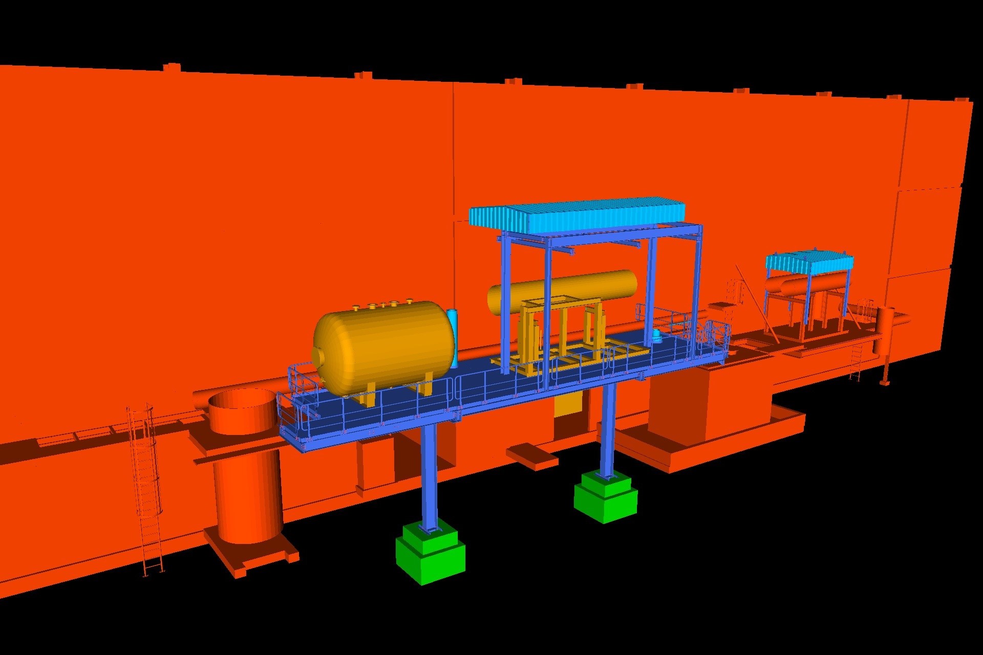 Work platform for refrigeration system